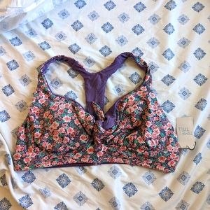 Reversible NWT halter bikini top